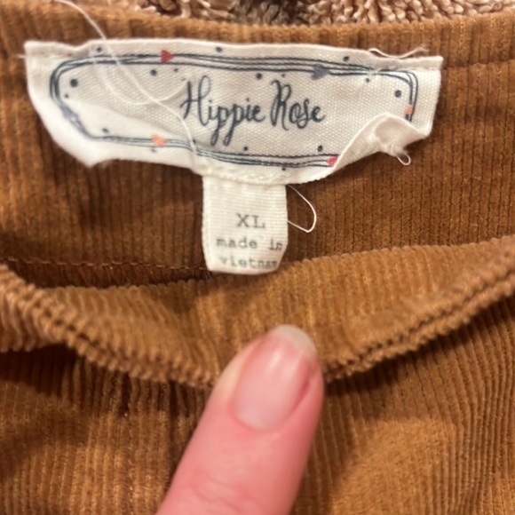 Juniors' Corduroy Button-Front Mini Skirt size XL - Picture 3 of 5